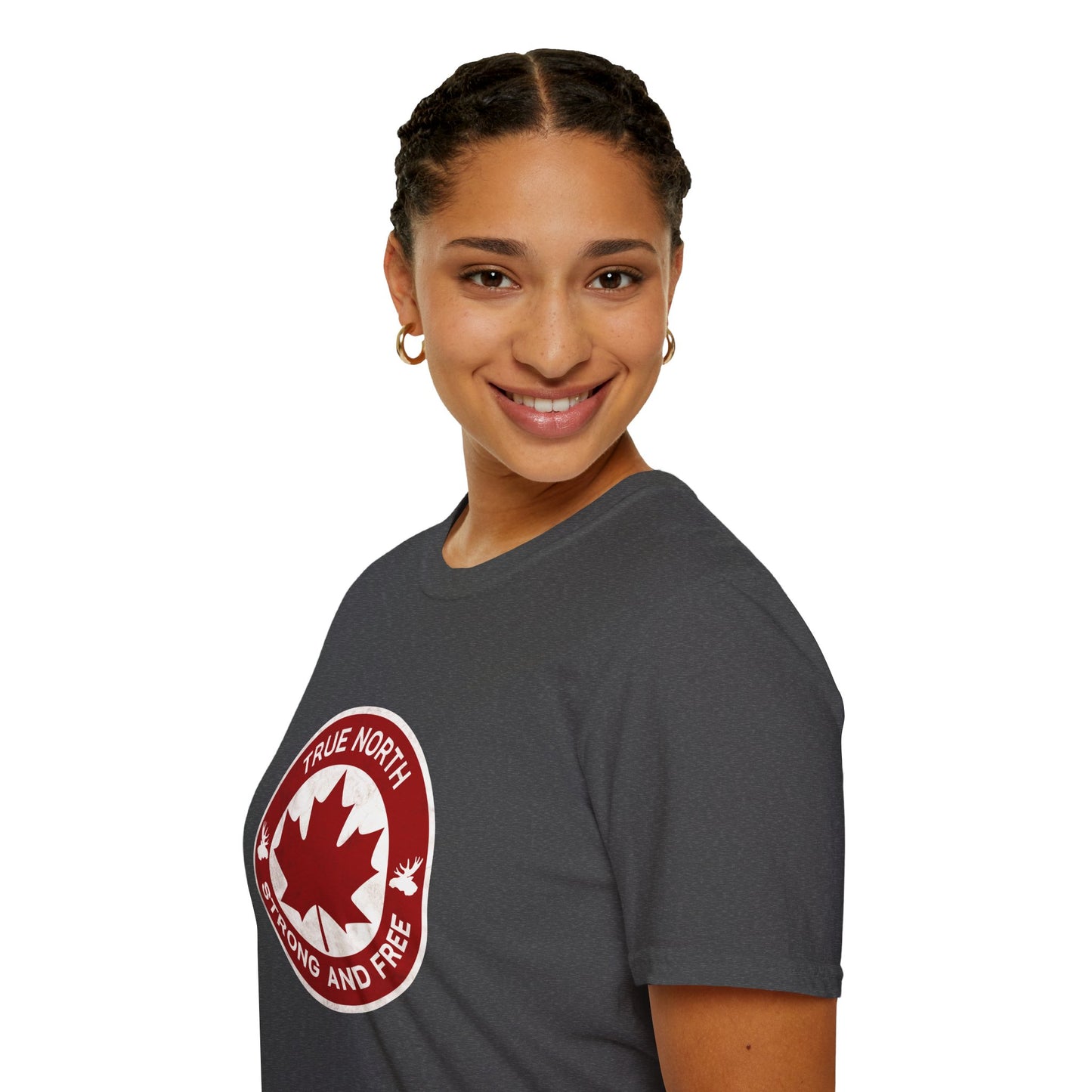 Canada Proud T-Shirt | True North Strong and Free design