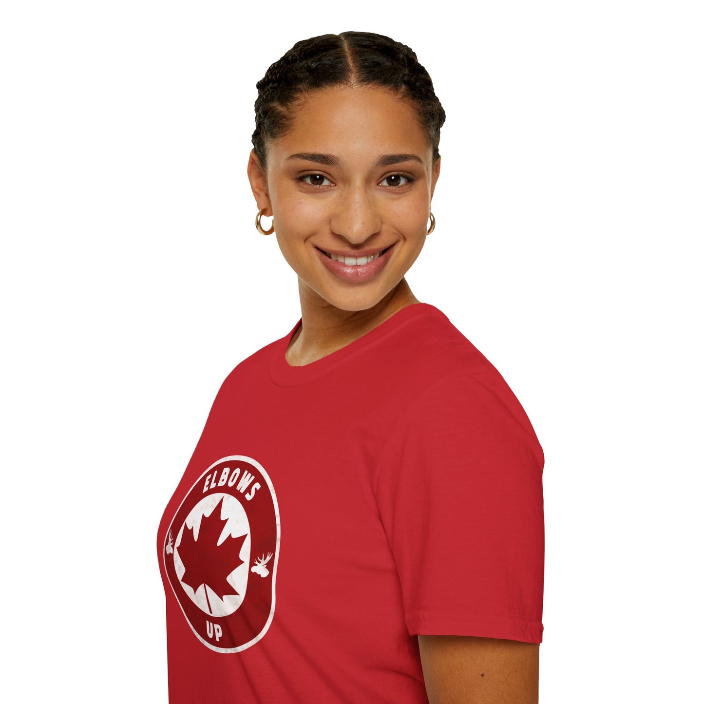 Canada Proud T-Shirt | Elbows Up design