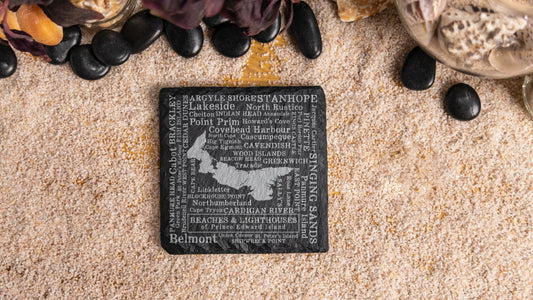 Prince Edward Island Beaches and Lighthouses Slate Coaster