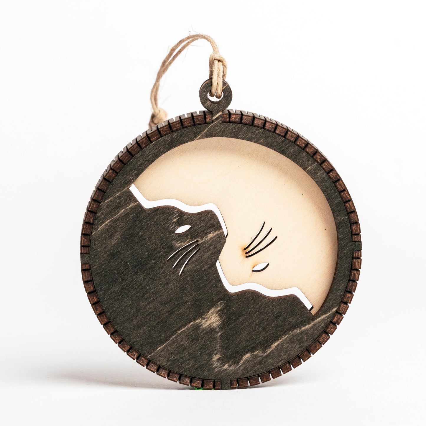 Cat Yin Yang Ornament