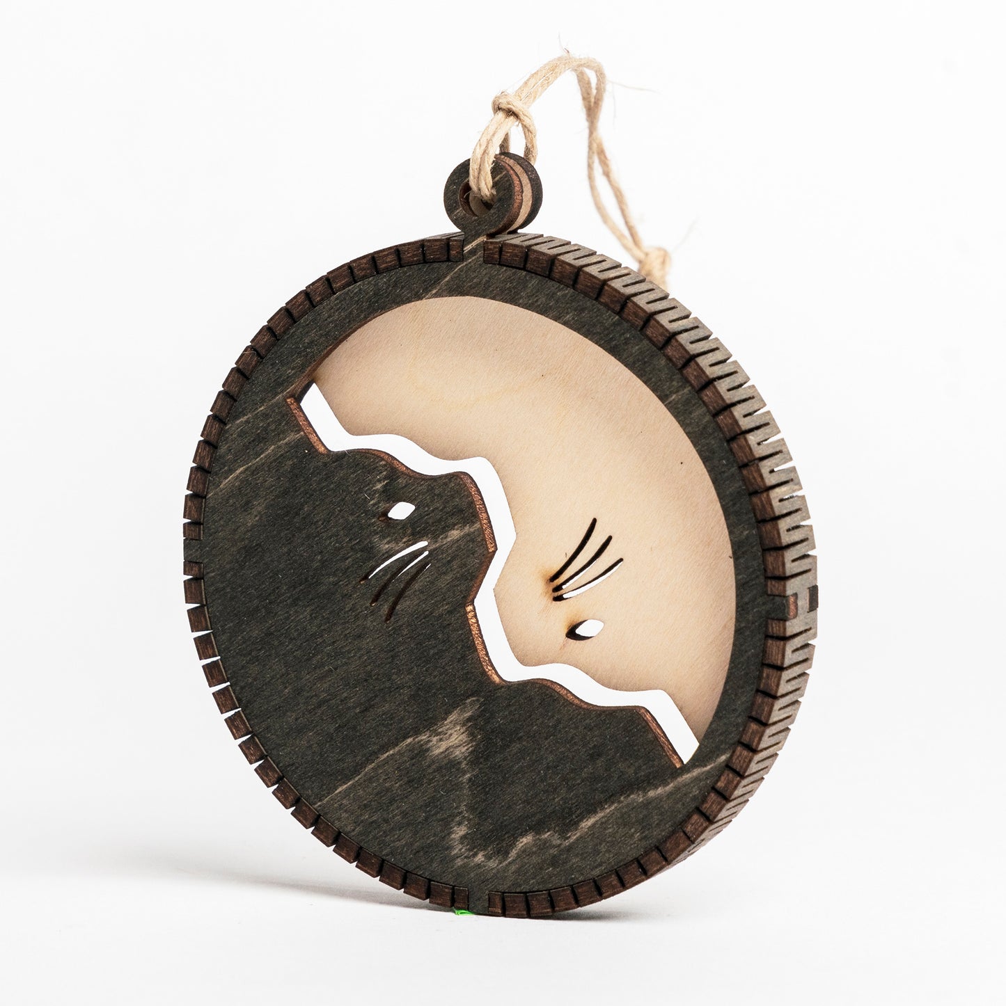 Cat Yin Yang Ornament