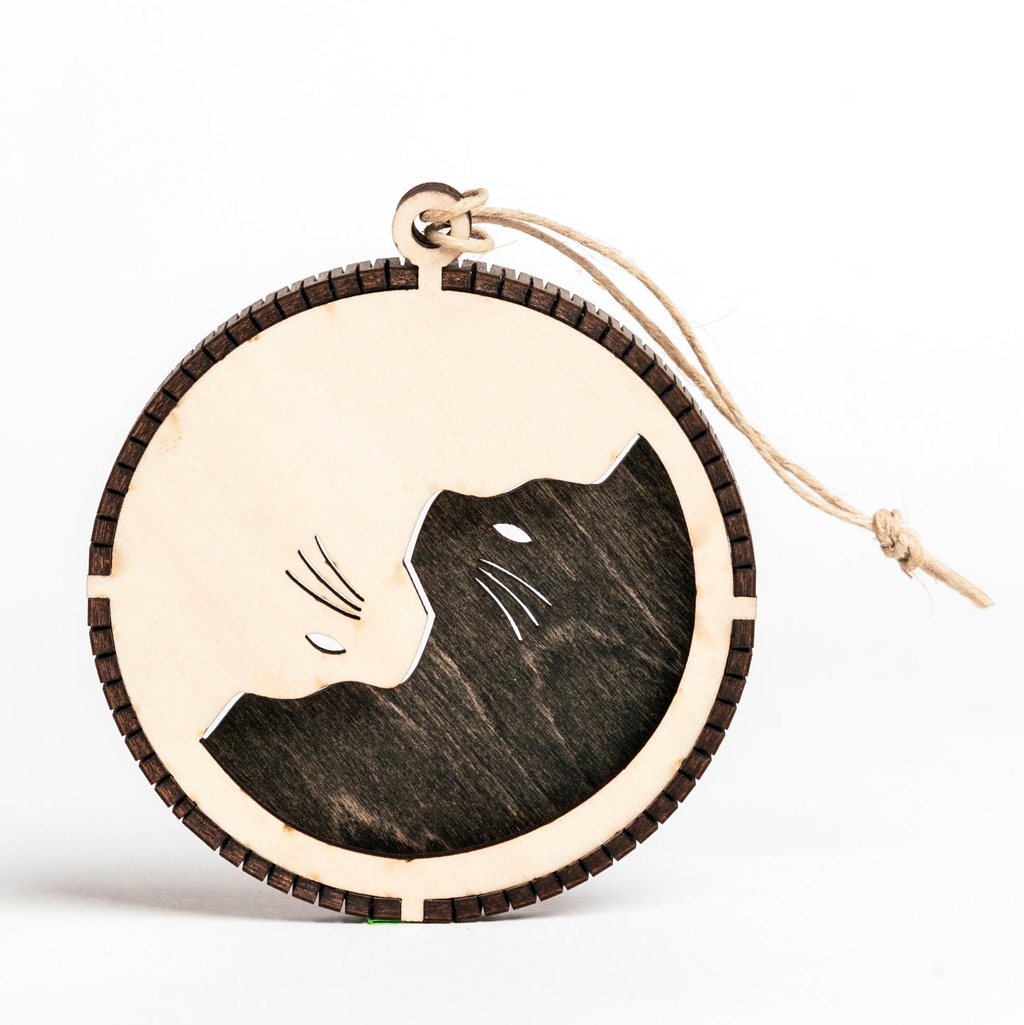 Cat Yin Yang Ornament