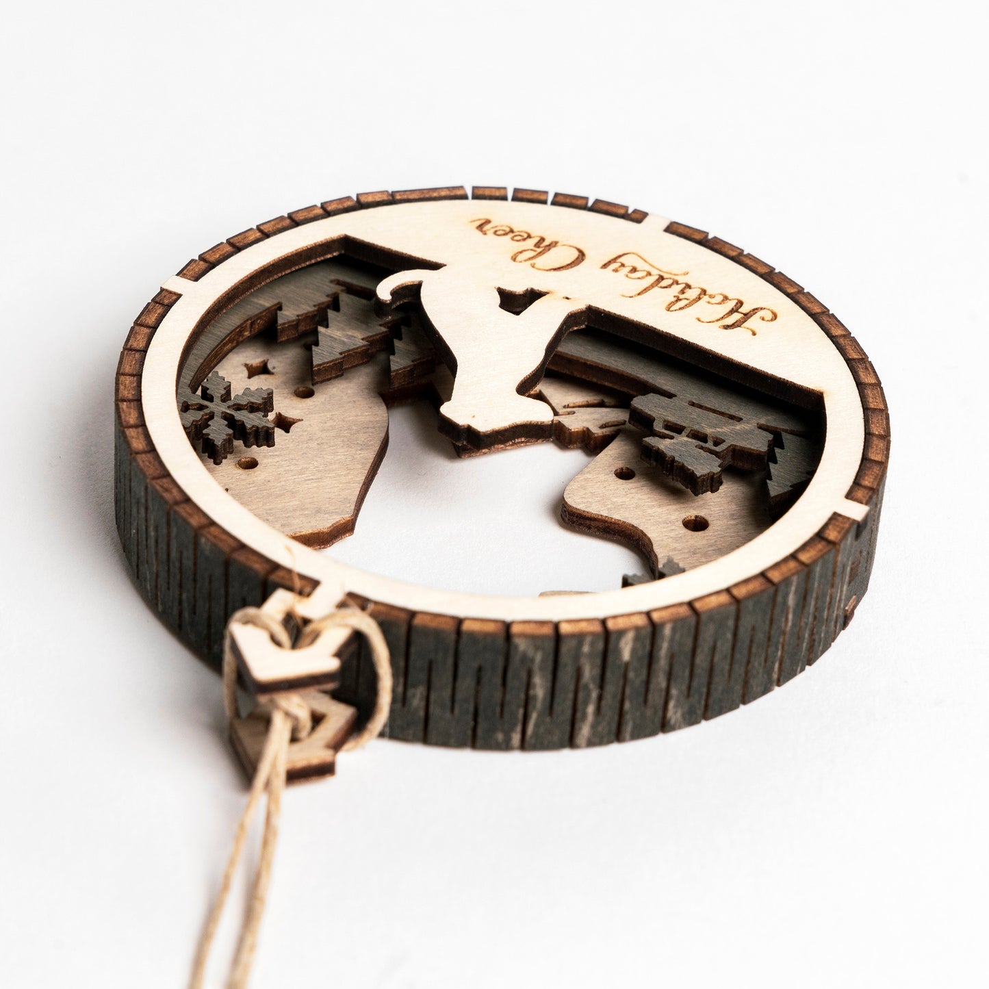 Wooden 3 Layer Dog Breed Ornament H-Z