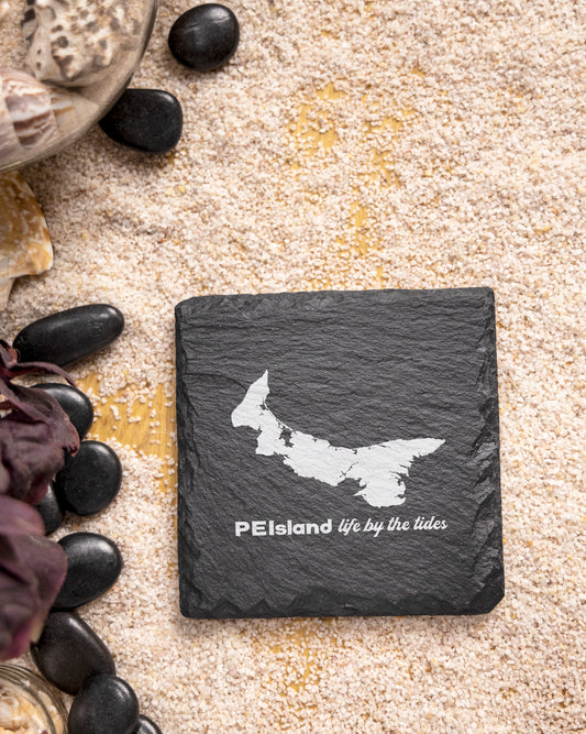PEIsland: Life By The Tides Slate Coaster