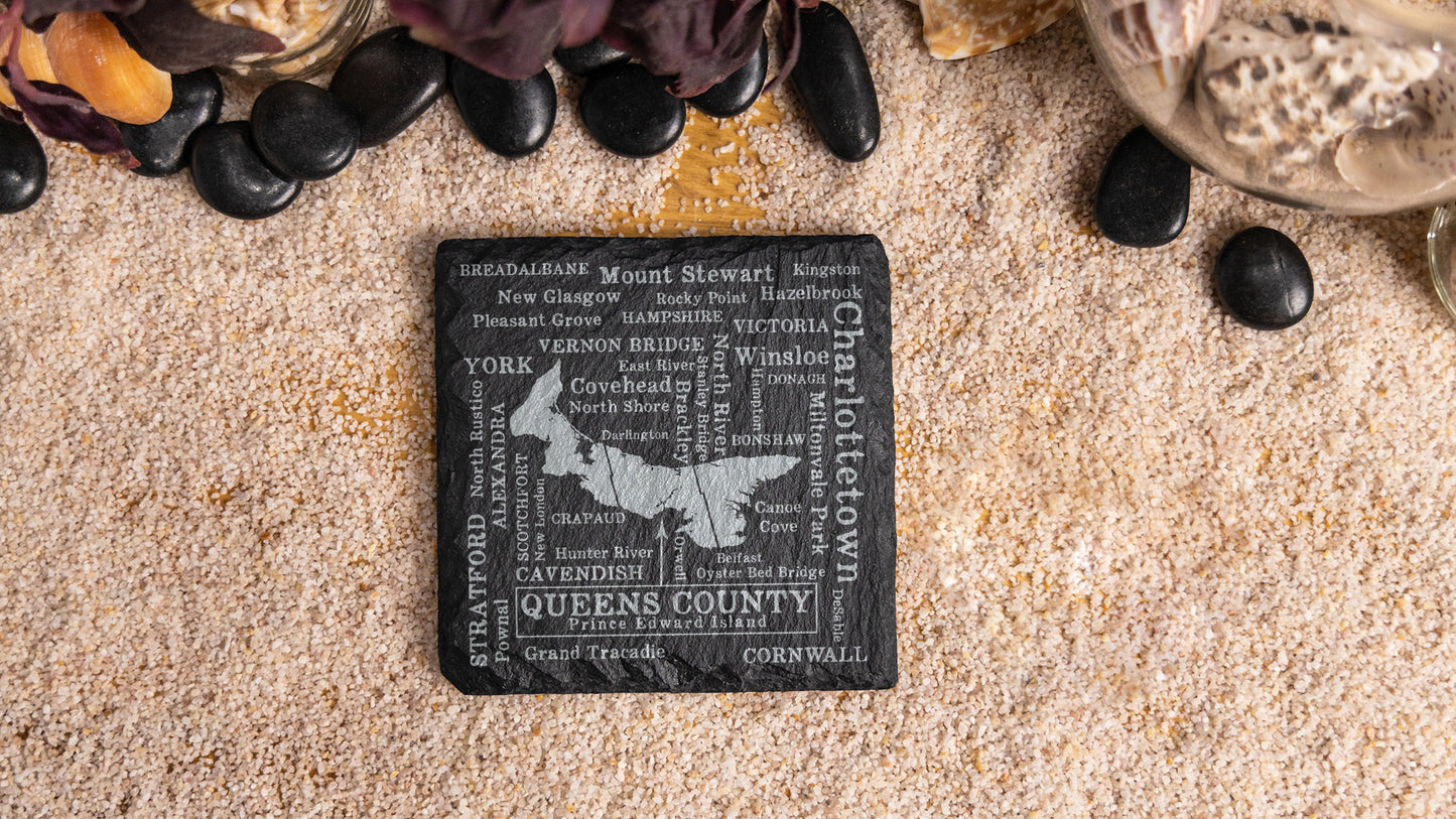 PEIsland Places Slate Coaster Set