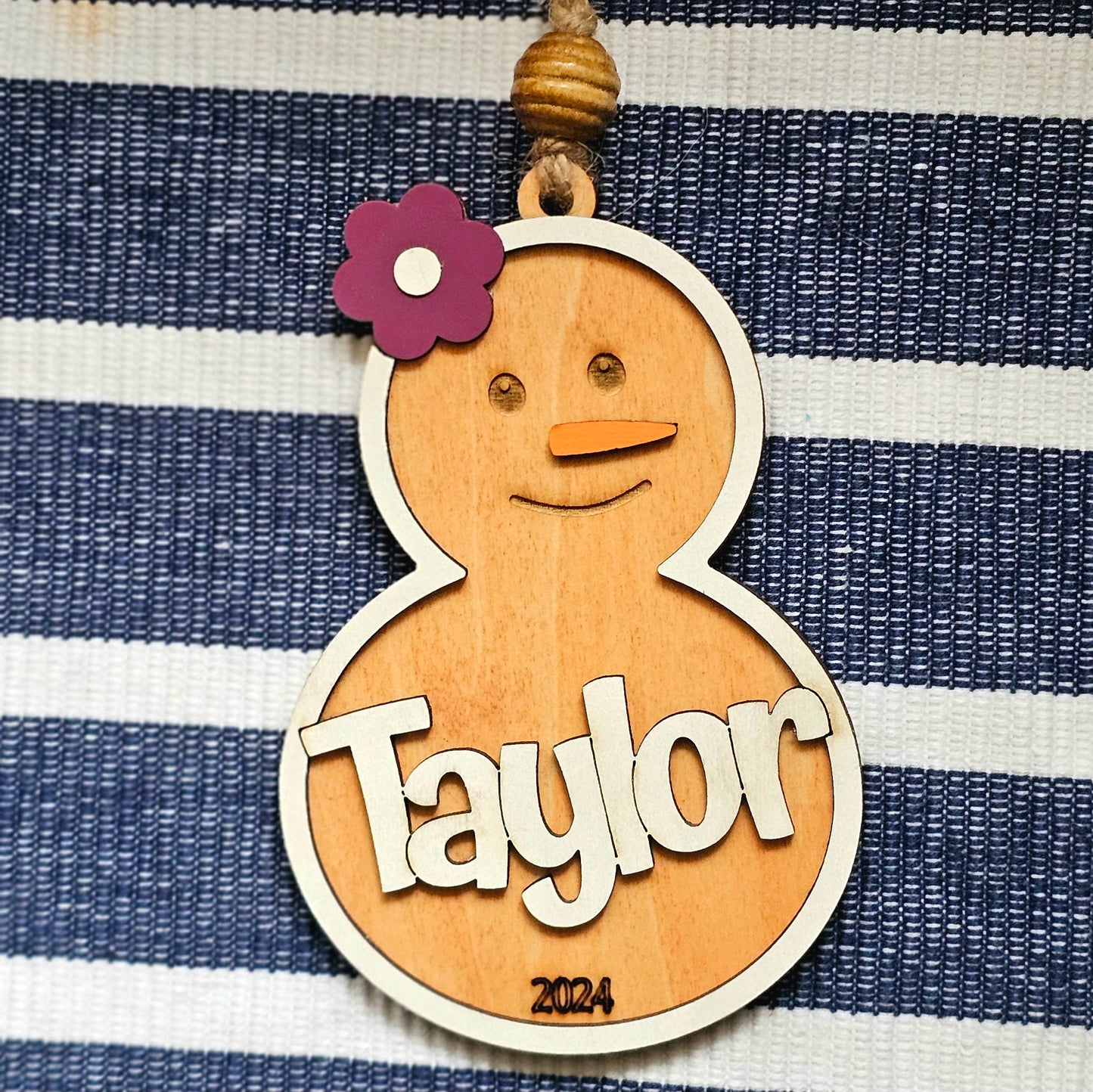 Personalized Snowman Ornaments