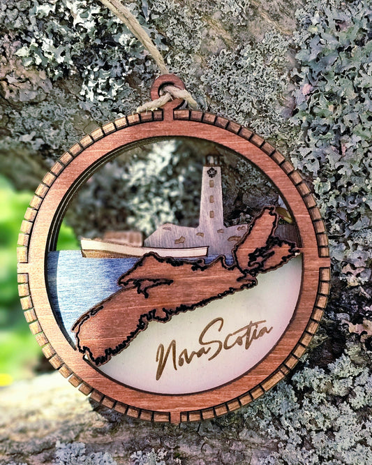 Nova Scotia 3 Layer Wooden Ornament