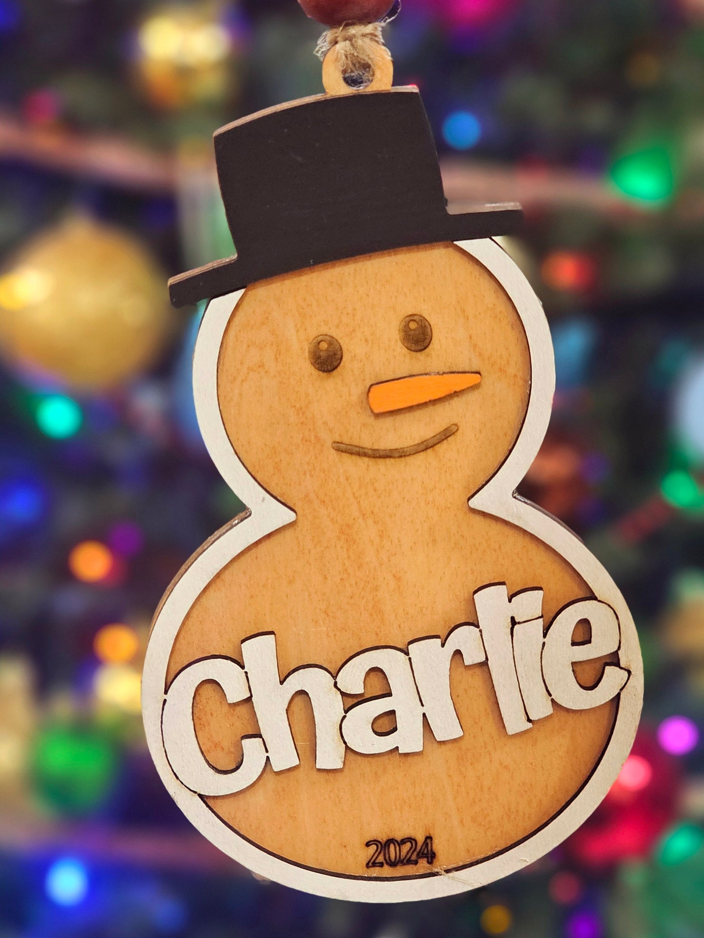 Personalized Snowman Ornaments