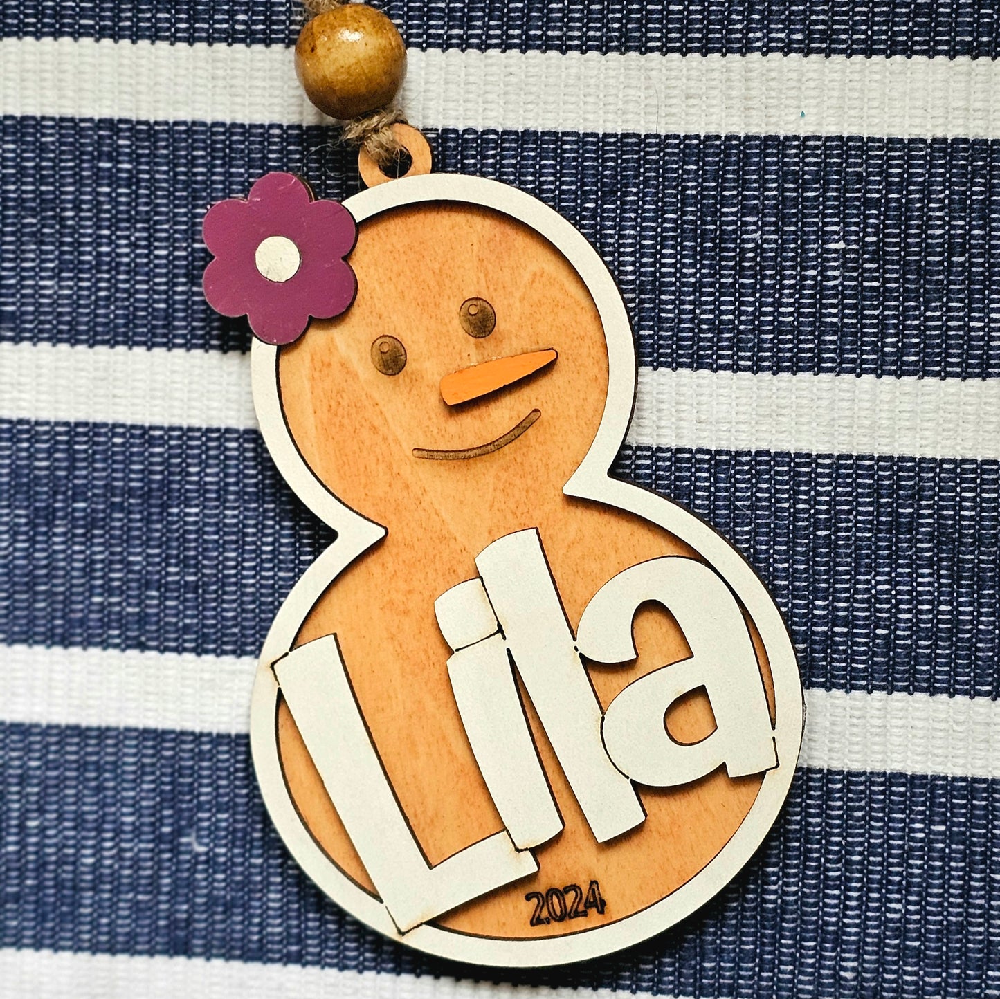 Personalized Snowman Ornaments