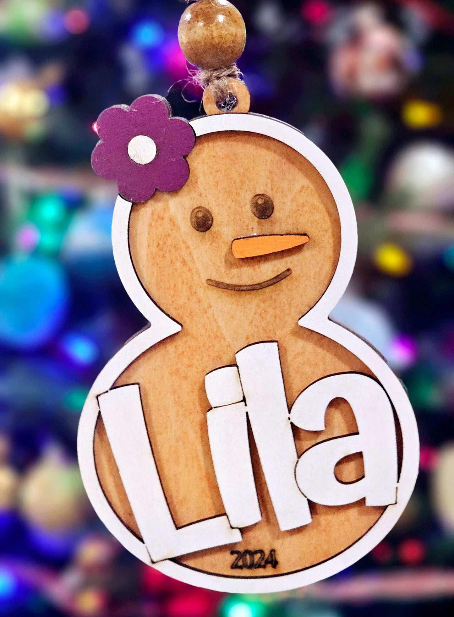 Personalized Snowman Ornaments