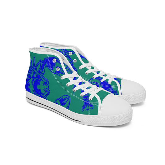 Blue Rare Lobster Canvas High-Tops