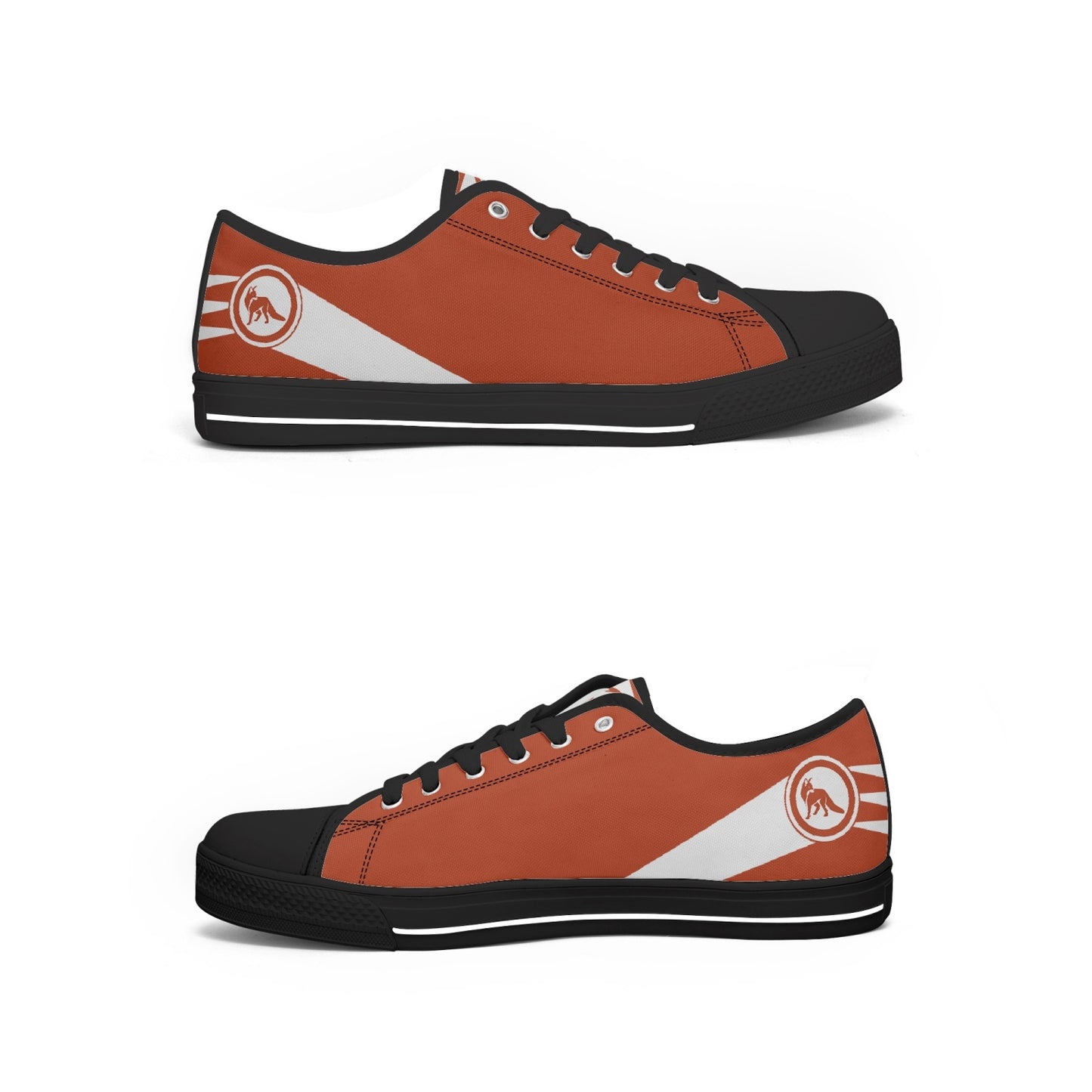 Fox Feet Low-Top Canvas Shoes