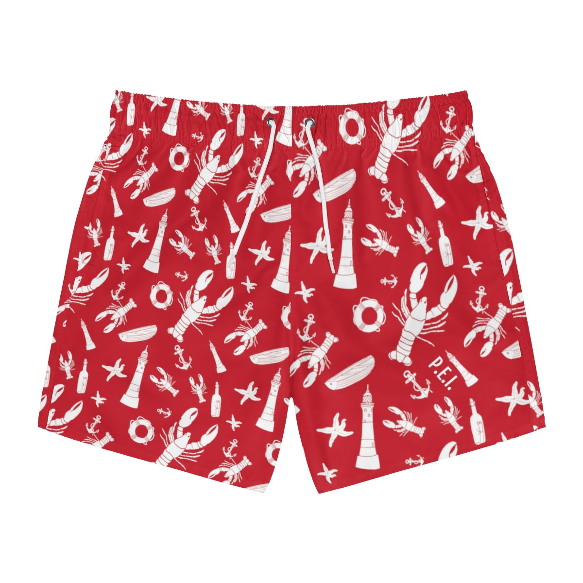 Nautical Lobster Swim Trunks