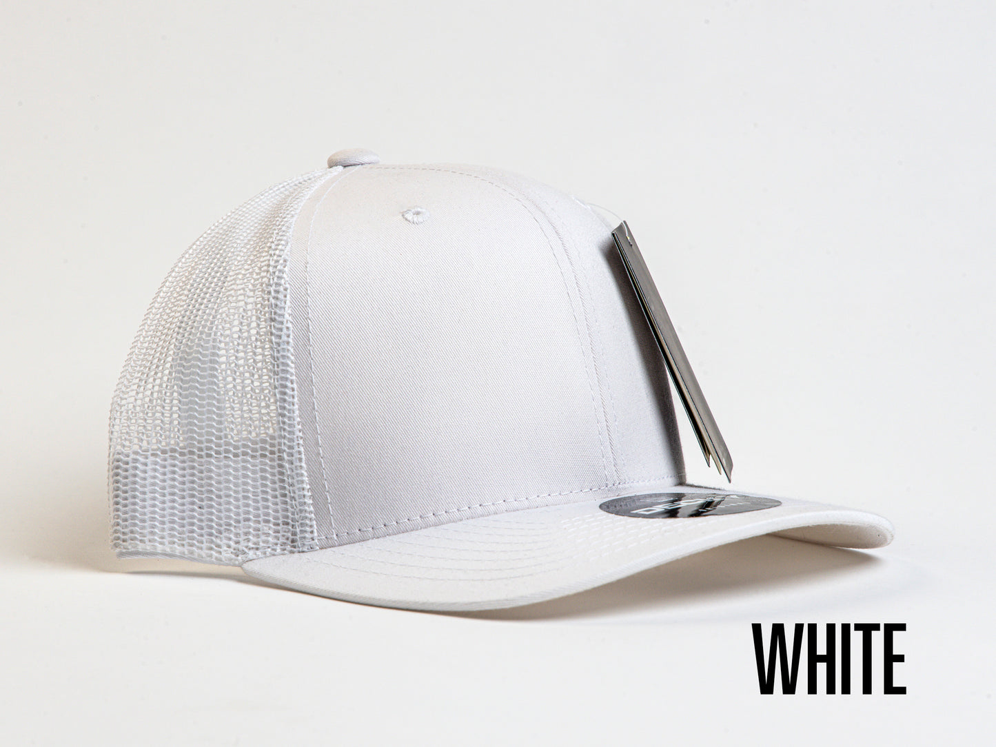 Custom Leather Patch Trucker Hat