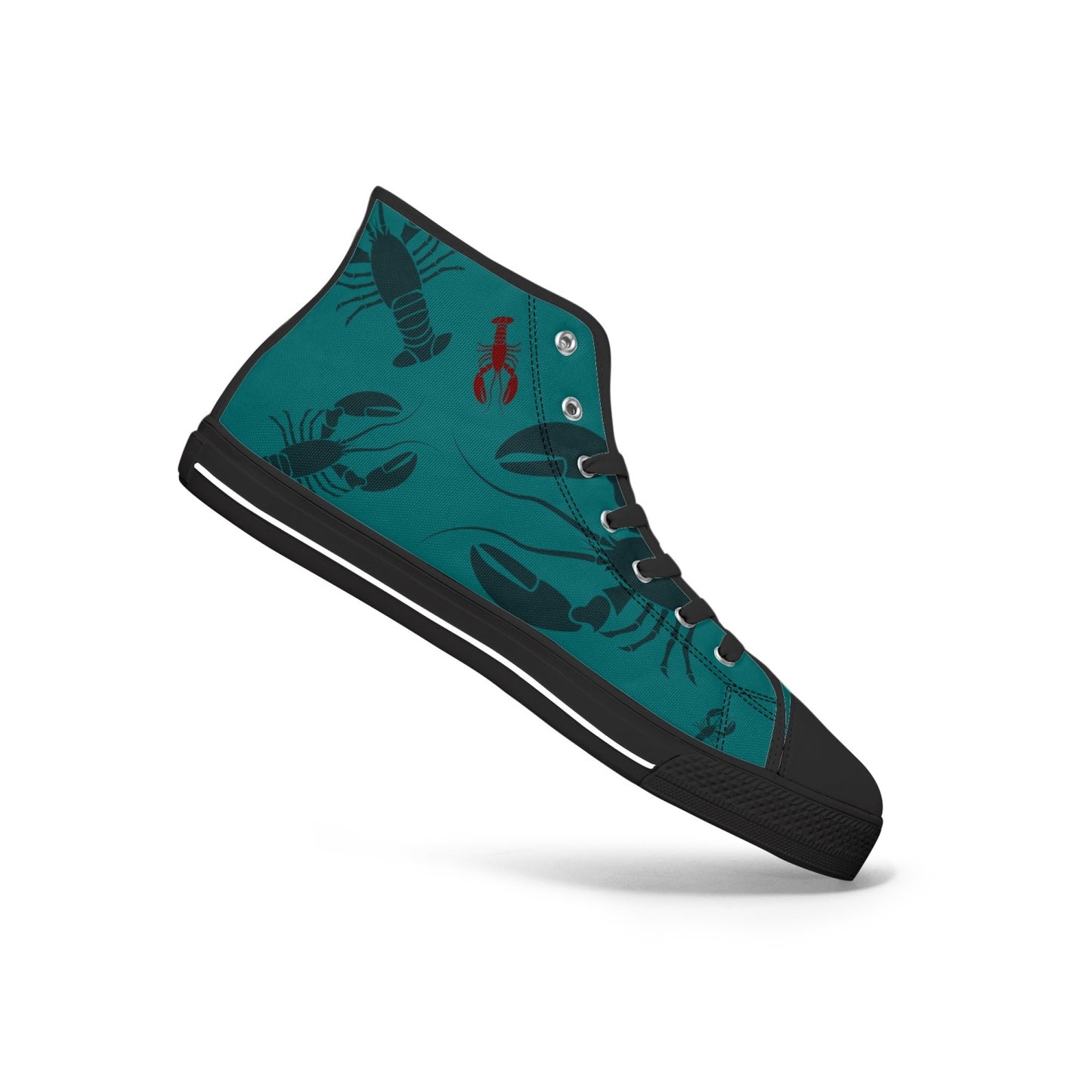 Lobster Print Canvas High-Tops