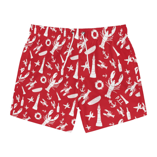 Nautical Lobster Swim Trunks