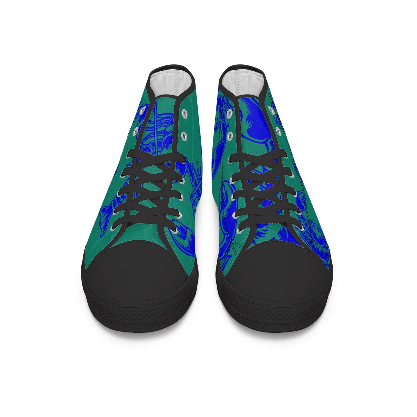 Blue Rare Lobster Canvas High-Tops