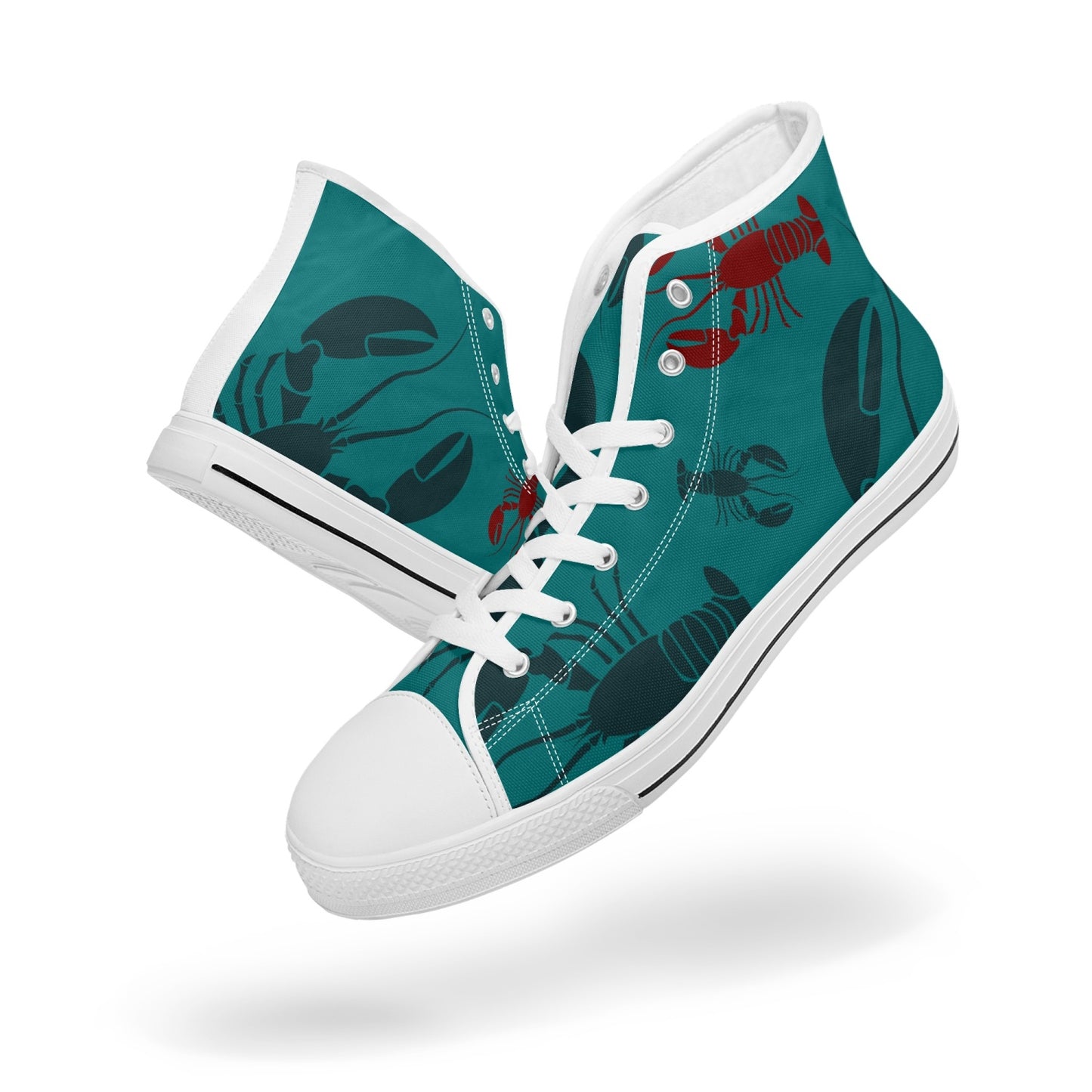 Lobster Print Canvas High-Tops