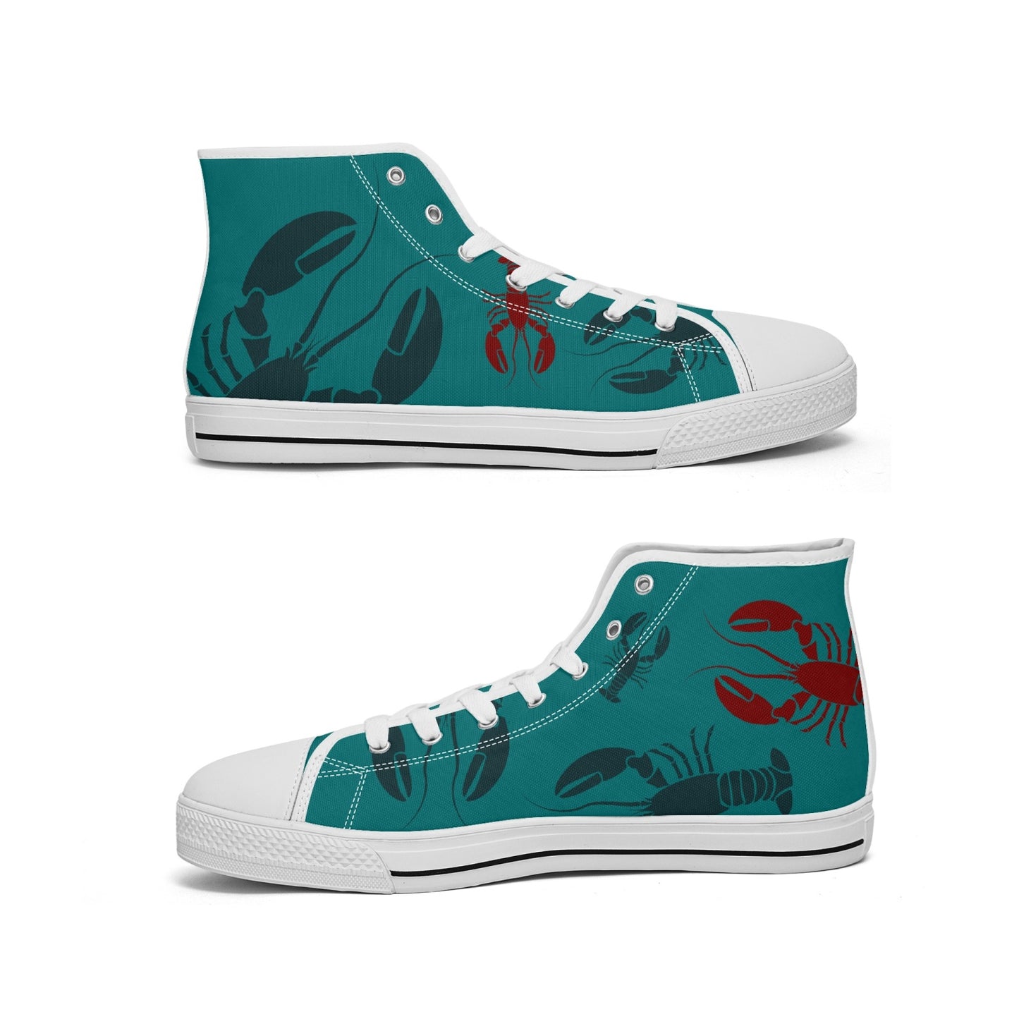 Lobster Print Canvas High-Tops