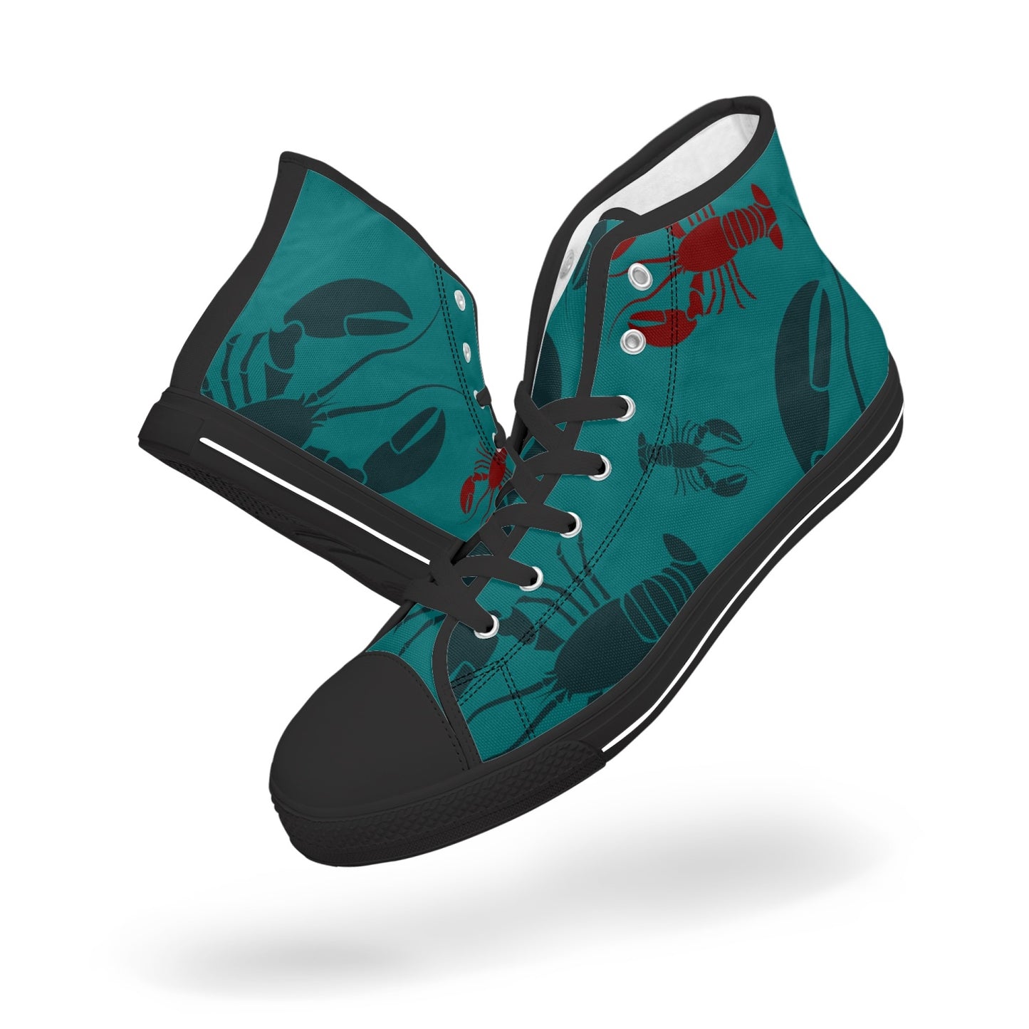 Lobster Print Canvas High-Tops