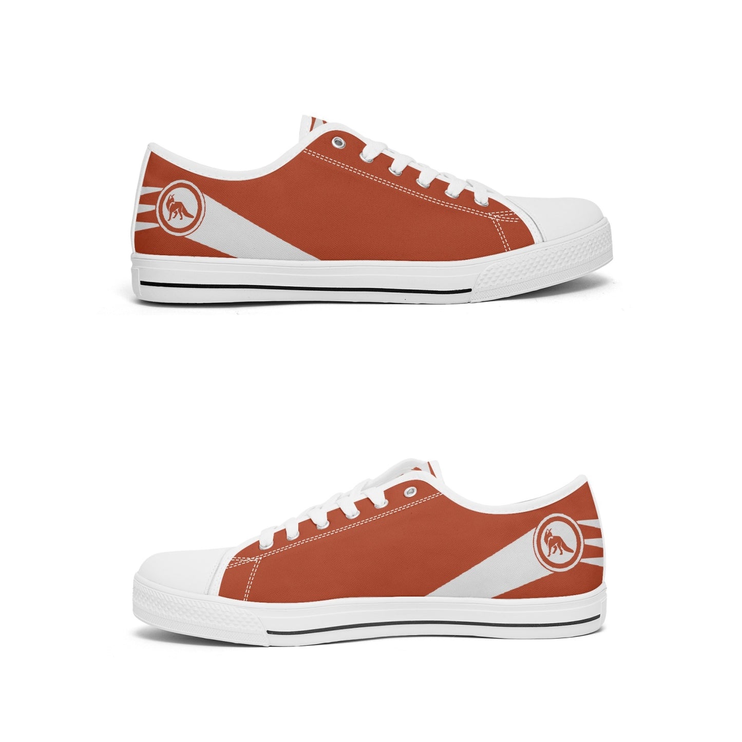 Fox Feet Low-Top Canvas Shoes