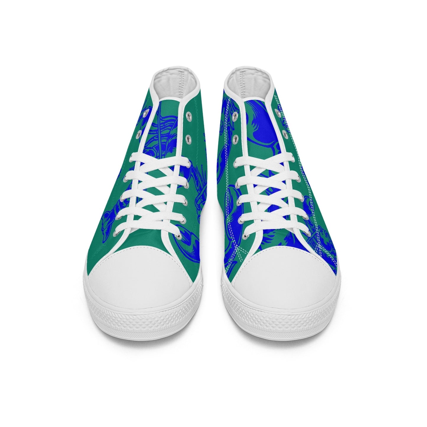 Blue Rare Lobster Canvas High-Tops