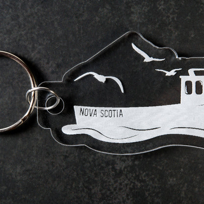 Nova Scotia Fishing Boat keychain