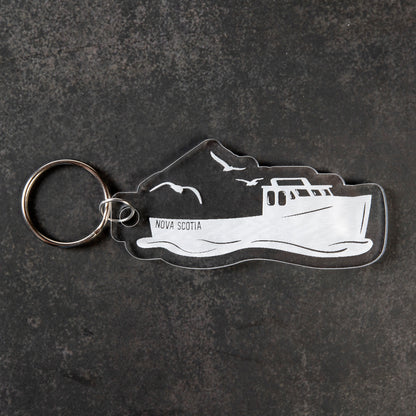 Nova Scotia Fishing Boat keychain