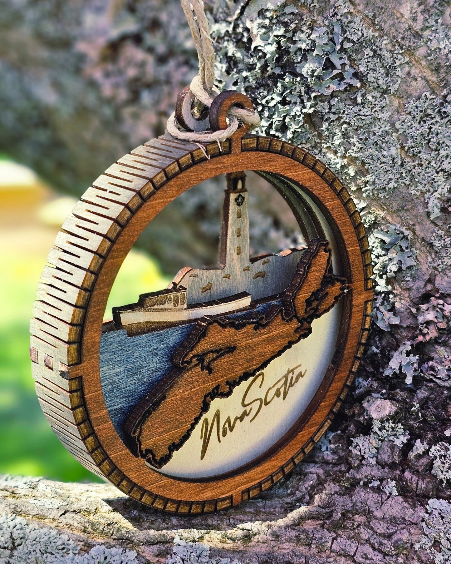 Nova Scotia 3 Layer Wooden Ornament