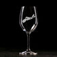Love Nova Scotia Engraved Wine Glass