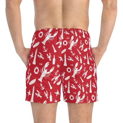 Nautical Lobster Swim Trunks